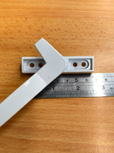 Window casement aluminum handle lock W/O screws