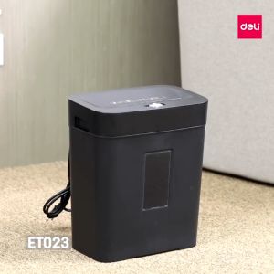 Deli Automatic Paper Shredder Machine Cutter 8/10 Sheets Office Supplies (15L) Black