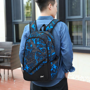 Backpack Mens Backpack Female K-style Trendy Middle School Student Schoolbag Large Capacity Travel Bag Preppy Style Computer Bag Casual Bag
