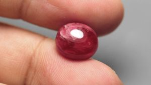 45 ชุ่น พลอยแท้ พลอยแดง เผาใหม่ ทรงไข่หลังเบี้ย สีแดง ชมพู แอฟริกา
