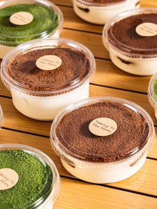 Disposable Tiramisu Cake Box Strawberry Dessert Bowl Fruit Layered Packaging Coconut Milk Pudding Packaging Kitchen Cooking Tools