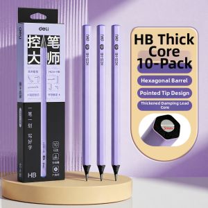 deli | Thick Lead HB Pencil for Beginners
