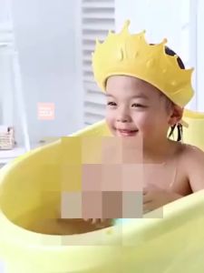 หมวกสระผม หมวกกันแชมพู ลายมงกุฎ