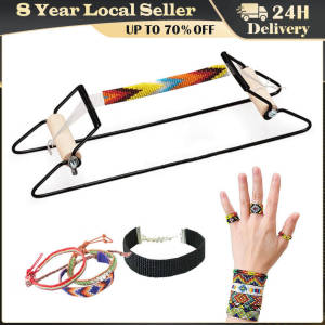 Wood Weaving Beading Loom Set for Jewelry Bracelets Necklaces Make DIY Handmade Knitting Machine Best Gifts Bracelet Necklace Jewelry Making Metal Bead Loom Kit Weaving Beading Loom for Jewelry Bracelet