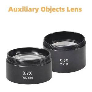 SK | 0.5X 0.7X Trinocular Microscope Auxiliary Lens 48mm 47mm Thread High-Transmittance Optical Glass Stereo Microscope Accessory