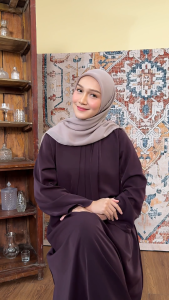 100K Get 4 Hijab series Paris Legend 110x110 cm Poly Cotton Square Hijab Segi empat Bahan Poly Coton