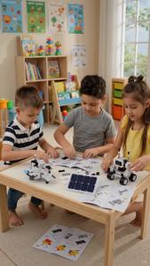 GMSHOP 7 In 1 Solar Robot Building Kit Educational Science Building Space Toys For Kids Kit Permainan Robot Solar