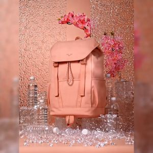 MAH YOUNG TOUR  Leisure Bag Schoolbag for College Student Annual Color Glacier Powder Eco-friendly Bag Simple  Work Travel Backpack
