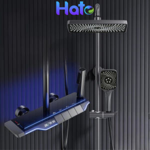 Sen Cây Tắm Đứng Phím Đàn HATO Củ Sen Lõi Đồng 28 Kg Mạ Titan 5 Lớp Hiển Thị Nhiệt Độ Thời Gian4 Chức Năng Xả -SC165