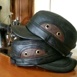 TOPI KULIT DOMBA MODEL KOMANDO KOMBINASICOKLAT