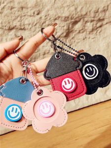 Large Size Creative Smiley Face NFC Card Holder Key Cover Integrated Design Key Protection Case Home Use Organizer