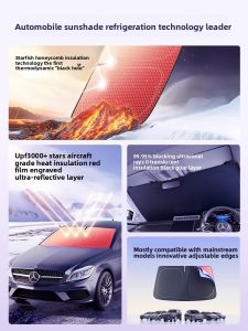 HELLOLEIBOO | Tesla ModelY/3 Refreshed Edition Sunshade Curtain Car Sun Protection Heat Insulation Accessories Simple Style Other Material