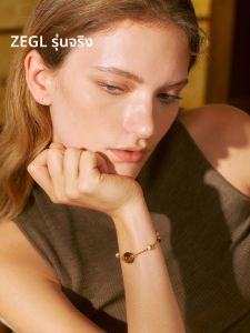 สร้อยข้อมือหยกตาเสือสีทอง ZEGL Designer แฟชั่นฤดูใบไม้ร่วง/ฤดูหนาว เครื่องประดับข้อมือหรูหราสำหรับผู้หญิง เครื่องประดับแฟชั่น