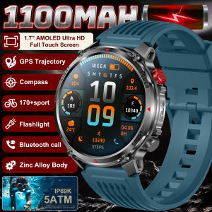 GUHUAVMI | Đồng Hồ Thông Minh Military T-Rex 3 Pro Màn Hình AMOLED HD 1.7 Inch Pin 1100mAh Chống Nước 5ATM GPS Dành Cho Nam Có Chức Năng Gọi Điện