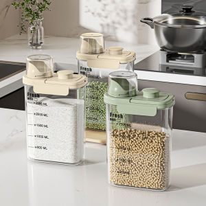 1600/2800mL Kitchen Storage Rice Dispenser Storage Box Food Dispensers Pet Contianer