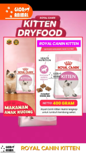 ROYAL CANIN KITTEN 400 GRAM DRYFOOD catfood makanan kucing pakan anakan bayi kucing royalcanin 400gr