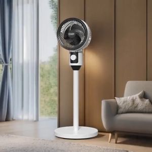 KAIDEE พัดลมหมุนเวียนอากาศ 360 มีรีโมท พัดลมตั้งเวลาได้ ปรับแรงลมได้ 3 ระดับ พัดลมตั้งพื้น Stand Fan