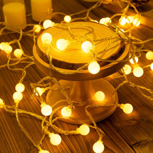 1.5M-10M Small Ball Fairy Lights Globe LED String Lights for Outdoor Garden Christmas Bedroom Wedding Camping Tent Decor