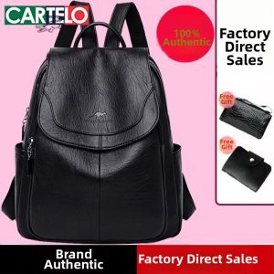 CARTELO | Luxury Leather Large Capacity Lightweight Womens Backpack