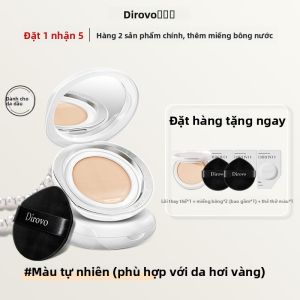 DIROVO | Kem Nền Cushion Peptide Dưỡng Ẩm Che Khuyết Điểm Kiểm Soát Dầu Lâu Trôi 36h
