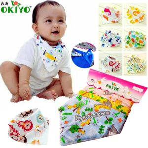 3Pcs Slaber Bayi celemek Alas Makan bayi Segitiga Okiyo/ Tatakan iler Liur Bayi-Vegasus Store
