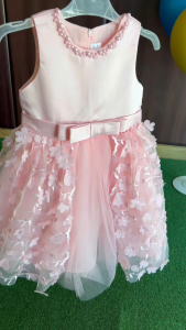 8002#Elegant Floral Tulle Princess Dress for Girls 3-8 Years