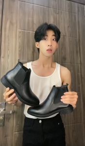 Giày Chealsea Boots Nam AROTI Cao Cổ Chất Da Bò Đẹp Cao Cấp  Đế Khâu Siêu Bền Form Hàn Lịch Lãm Cực Nam TínhCho Công Sở Màu CB547-aroti