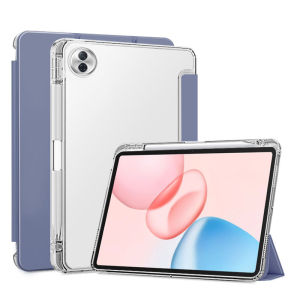For Huawei Honor Pad 10 Case 2025 HEY3-W00 HEY3-W10 12.1inch with Pen Holder Trifold PU Leaher TPU Back Stand Tablet Funda