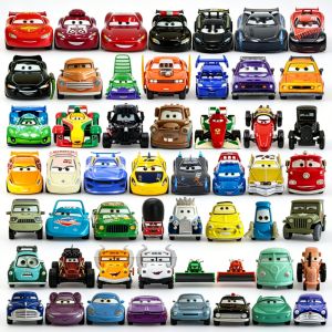 52TOYS | NEW 2026 HOT Pixar Cars 3 Lightning McQueen Fillmore 4-9CM 1：55 Metal Model Racing Car Toys Childrens Birthday NEWYEAR Gifts