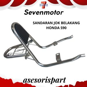 Sandaran Jok Belakang Motor Honda S90 Senderan Biji Nangka 90 Bagasi Behel Jepit Rak Kursi Duduk Variasi