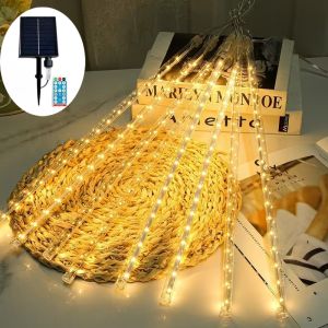Gia dụng ngoài trời đầy màu sắc nhấp nháy đèn màu sáng kỹ thuật ánh sáng nhỏ LED đèn bằng đồng tưng bừng mưa sao băng mưa đèn đèn nhấp nháy đèn dây đèn ngôi sao trang trí phòng ngủ đèn cho dịp lễ mưa sao băng