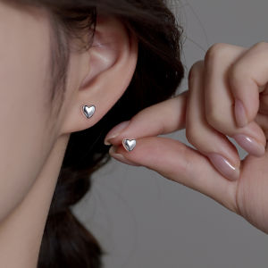 Pure S999 Sterling Silver Small Heart Earrings