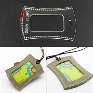 YOMDID Handcraft Leather Card Bag Making Template Acrylic Version Pattern Design outil pour le cuir DIY Leather Mold Practical