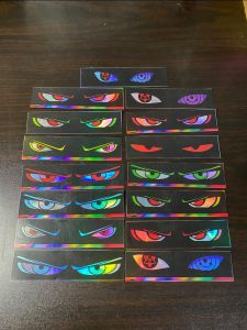STICKER STROBO MATA ELANG 15 PCS BUAT DI MAINAN ATAU MINIATUR BUS BASURI VIRAL