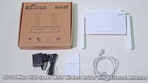 XUNYOU-LINK | XUNYOU-LINK 4G LTE WiFi Router WiFi 6 Modem 4 Antennas 300Mpbs High Speed SIM Routers Support 32 Device Wireless Modem Hotspots