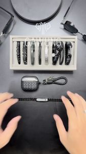 Gelang rantai titanium steel silver hitam gelang pria GGRT