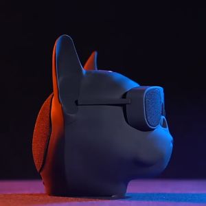 2023 บลูทูธลำโพงหัวสุนัขเสียงเบสหนักพิเศษ กลางแจ้งมินิปืนใหญ่ เหล็กน่ารัก ไร้สายแบบพกพา