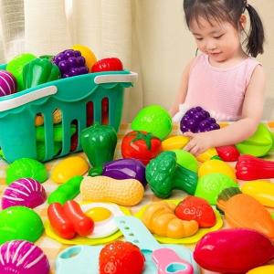 JUNENGLIANG | Cut and Slice Fruit and Vegetable Toy Kitchen Set