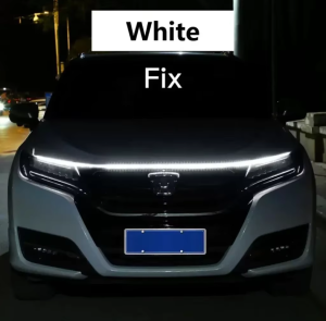New LED Car Hood Decorative Light Strip With Start Scan Meteor Dynamic Car Daytime Running Light With Turn Signal Lamp 12V