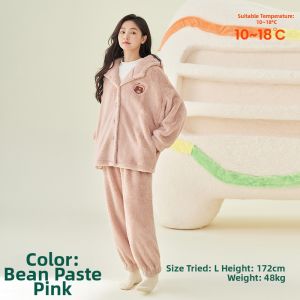 Warm Fleece Hooded Sleepwear