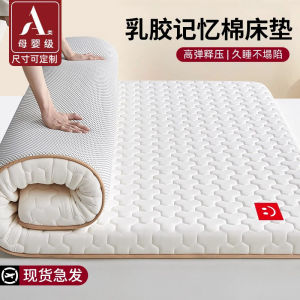 Soft Memory Foam Latex Mattress Student Bedroom Bed Pad Quilted Cover for Rent Dormitory Home Use Single Bed Matress Pad