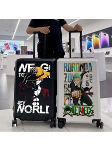 One Piece Travel Suitcase Trendy Japanese Style 24 Inch Universal Wheel Luggage Carry-On 20 Inch Cartoon Anime Mens Bag