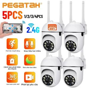 Camera An Ninh Ngoài Trời 8MP HD Không Dây 2.4G WiFi Với Khả Năng Zoom 5X Tự Động Theo Dõi Chống Nước Tầm Nhìn Ban Đêm Màu Sắc Cho Giám Sát Gia Đình