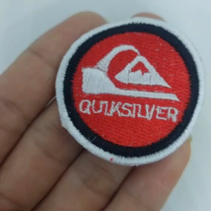 46BRN3 QUICK SILVER Surfing Bordir Hobby Patch Emblem Iron On
