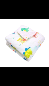 Chăn Xô Muslin Hạt Đậu Cao Cấp Mềm Mại Thoáng Khí Thiết Kế 2 Mặt Đa Năng với Nhiều Họa Tiết Xinh Xắn Dùng Được Quanh Năm