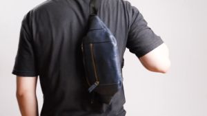 Túi Đeo Chéo Bụng DAVANTI Da Bò Thật Cao Cấp Thời Trang DB285