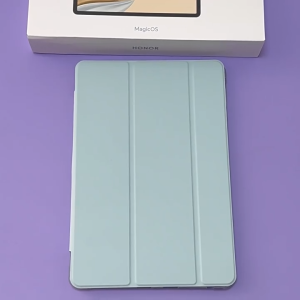 SOCEDEEP Sarung HonorPad dengan Pen Slot | Leather Soft Back Fold Stand Transparent Back Shockproof Casing Cover suit for HonorPad X7 8.7-inch 2025 | Honor Pad 10 12.1-inch | HonorPad X9a 11.5-inch 2025 | MatePad 11.5S 2024 | MatePad 11.5 2023 / 2025