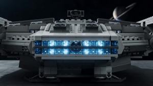 1730PCS Space War Fondor Haulcraft Building Blocks Movie Military Technical Modular Aircraft Assembly Model Bricks Adults Gift