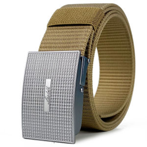 High-End Durable Leather Belt Casual Simple Fashion Atmospheric Pressure Buckle Leisure Sports Workwear Trendy Belt for Men