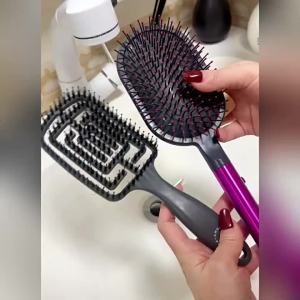 Mini Comb Cleaner Hair Brush Cleaning Tools With Black Bristles - Portable Comb Cleaner And Hair Removal Claws Hair Handle Clean